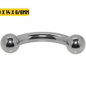 MICRO CURVO TITÂNIO R/INTERNA - 3.0 X 14 X 6/6MM - Imagem 1