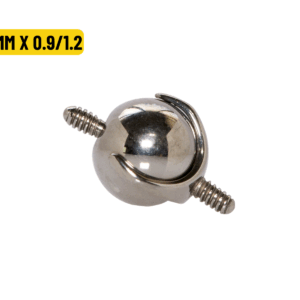 BOLINHA TITÂNIO R/I DUPLO - 4MM X 0.9/1.2 - Imagem 1