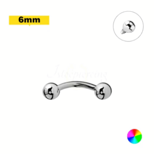 MICRO CURVO TITÂNIO R/INTERNA - 1.2 X 6 X 3/3MM - Imagem 1