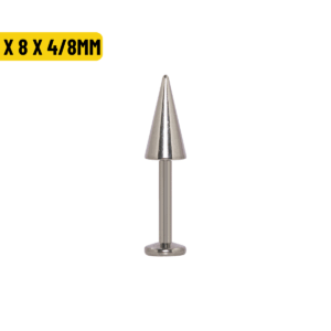 LABRET TITÃNIO R/I SPIKE - 1.2 X 8 X 4/8MM - Imagem 1