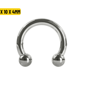 FERRADURA TITÂNIO R/INTERNA - 1.6 X 10 X 4MM - Imagem 1