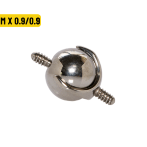 BOLINHA TITÂNIO R/I DUPLO - 4MM X 0.9/0.9 - Imagem 1