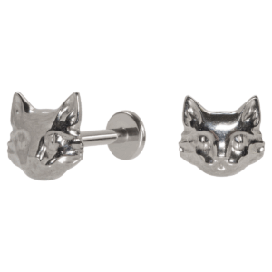 LABRET TITÂNIO R/I GATINHO - Imagem 1
