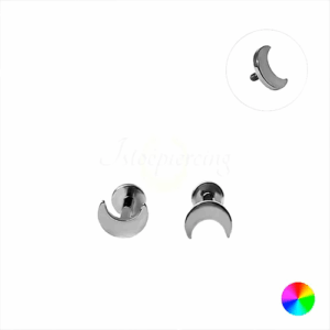 LABRET TITÃNIO R/I LUA - Imagem 1