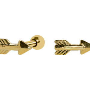 MICRO RETO FLECHA - BANHADO A OURO - Imagem 1