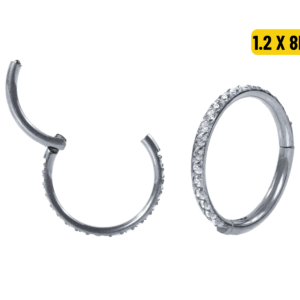 SEGMENTO CLICKER TITÂNIO LATERAL C/ ZIRCÔNIA - 1.2 X 8MM - Imagem 1