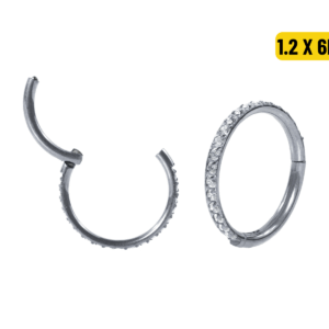 SEGMENTO CLICKER TITÂNIO LATERAL C/ ZIRCÔNIA - 1.2 X 6MM - Imagem 1