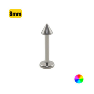 LABRET TITÂNIO SPIKE - 1.2 X 8MM - Imagem 1