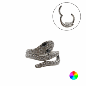 SEGMENTO CLICKER TITÂNIO COBRA CRAVEJADA - Imagem 1