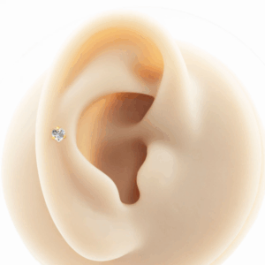 LABRET TITÂNIO R/I CORAÇÃO C/ ZIRCÔNIA - Imagem 4