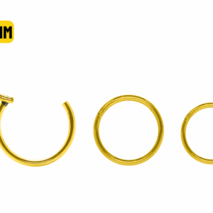 SEGMENTO CLICKER AÇO PVD GOLD - 1.2 X 8MM