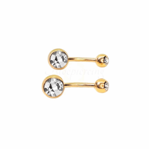 BANANA BELL TITÂNIO PVD GOLD -  BRANCO G - Imagem 1