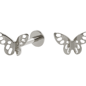 LABRET AÇO R/I BORBOLETA - Imagem 1