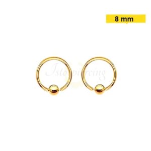 CAPTIVE PVD GOLD 1.2 X 8 X 3MM - Imagem 1