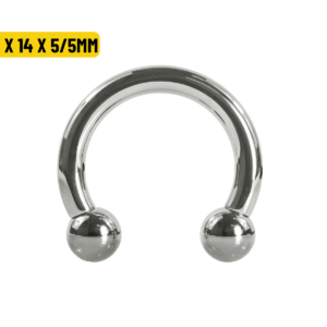 FERRADURA TITÂNIO R/INTERNA - 2.0 X 14 X 5/5MM - Imagem 1