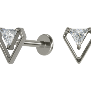 LABRET TITÂNIO R/I DIAMANTE C/ ZIRCÔNIA - Imagem 1