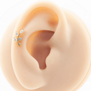LABRET TITÂNIO PVD R/I GALHO C/ ZIRCÔNIA - Imagem 3