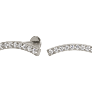LABRET AÇO R/I CLUSTER C/ ZIRCÔNIA - Imagem 1