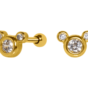 MICRO RETO MICKEY - BANHADO A OURO - Imagem 1